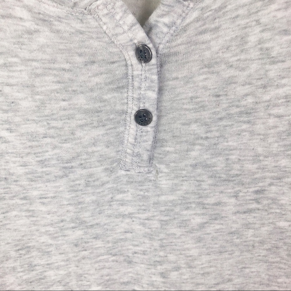 Aritzia Talula Grey Henley - Picture 3 of 4